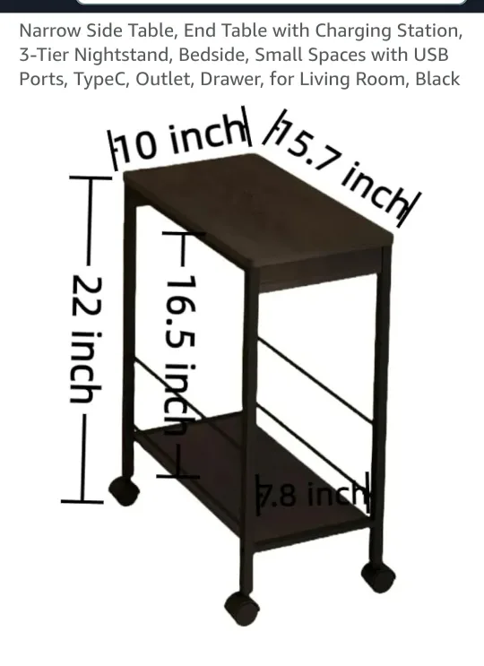 Narrow table with charging station *new* thumbnail