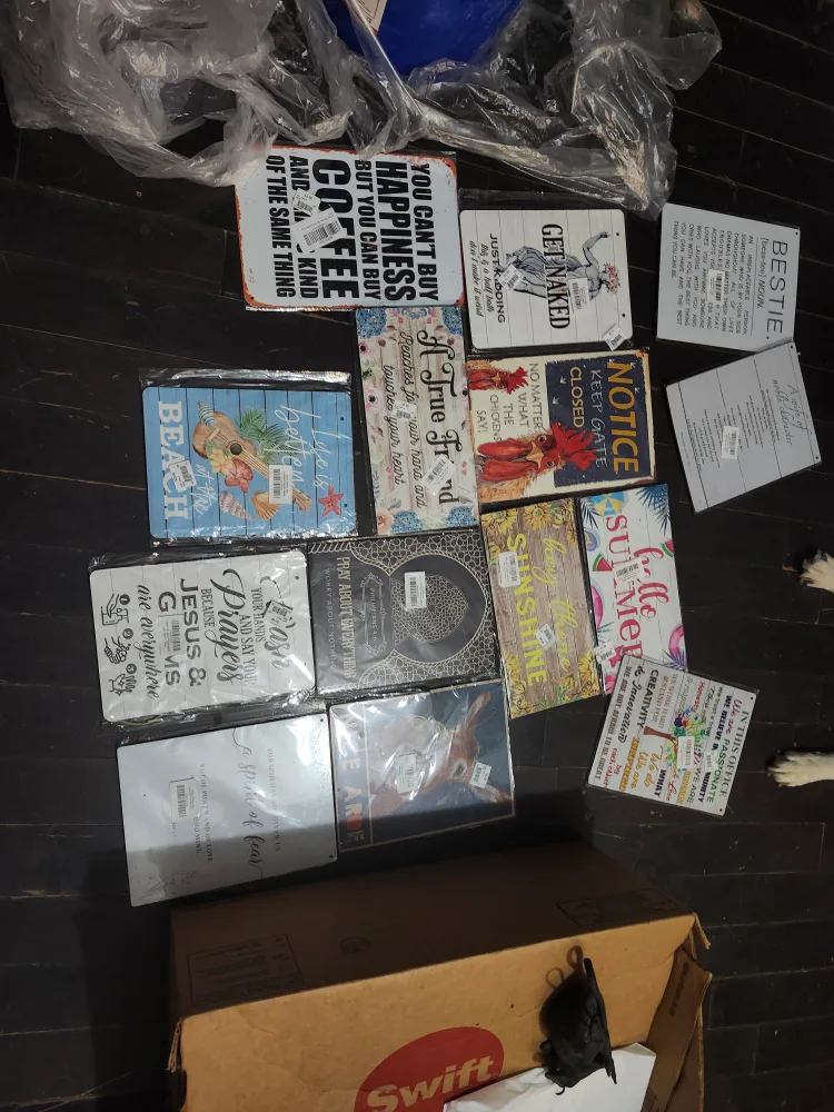 Variety of Decorative Metal and wood signs thumbnail