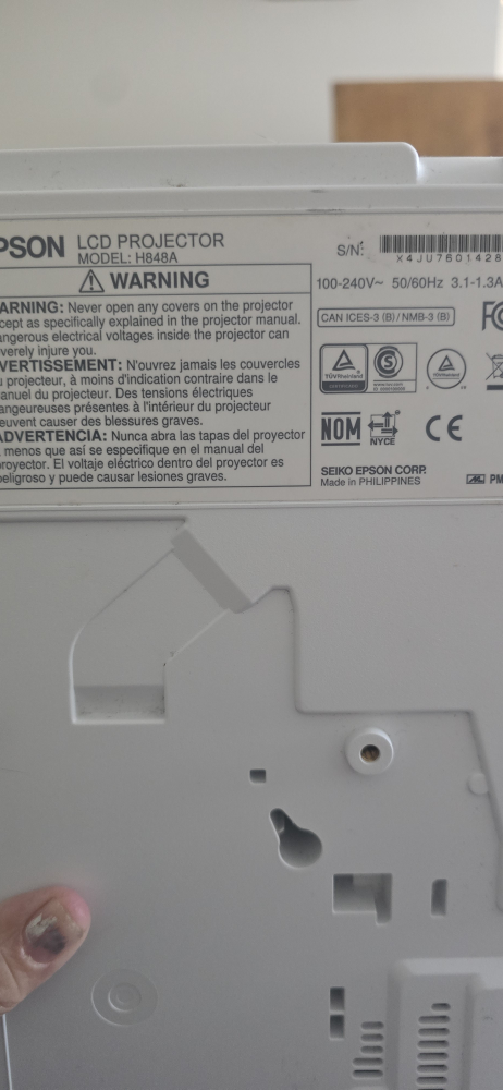 Epson LCD Projector Model H848A - photo 2