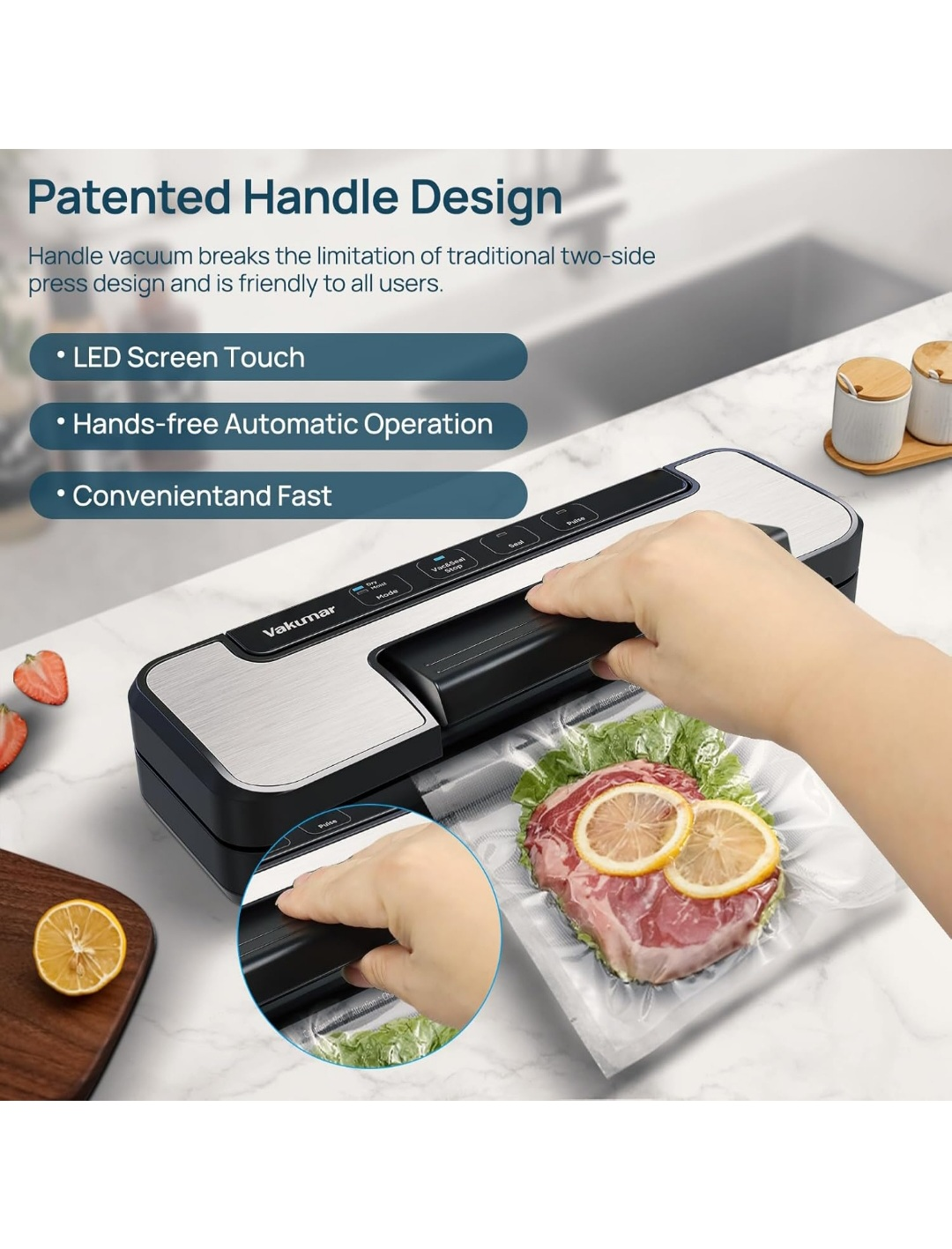 Vakumar Food Vacuum Sealer - Like New! - photo 4
