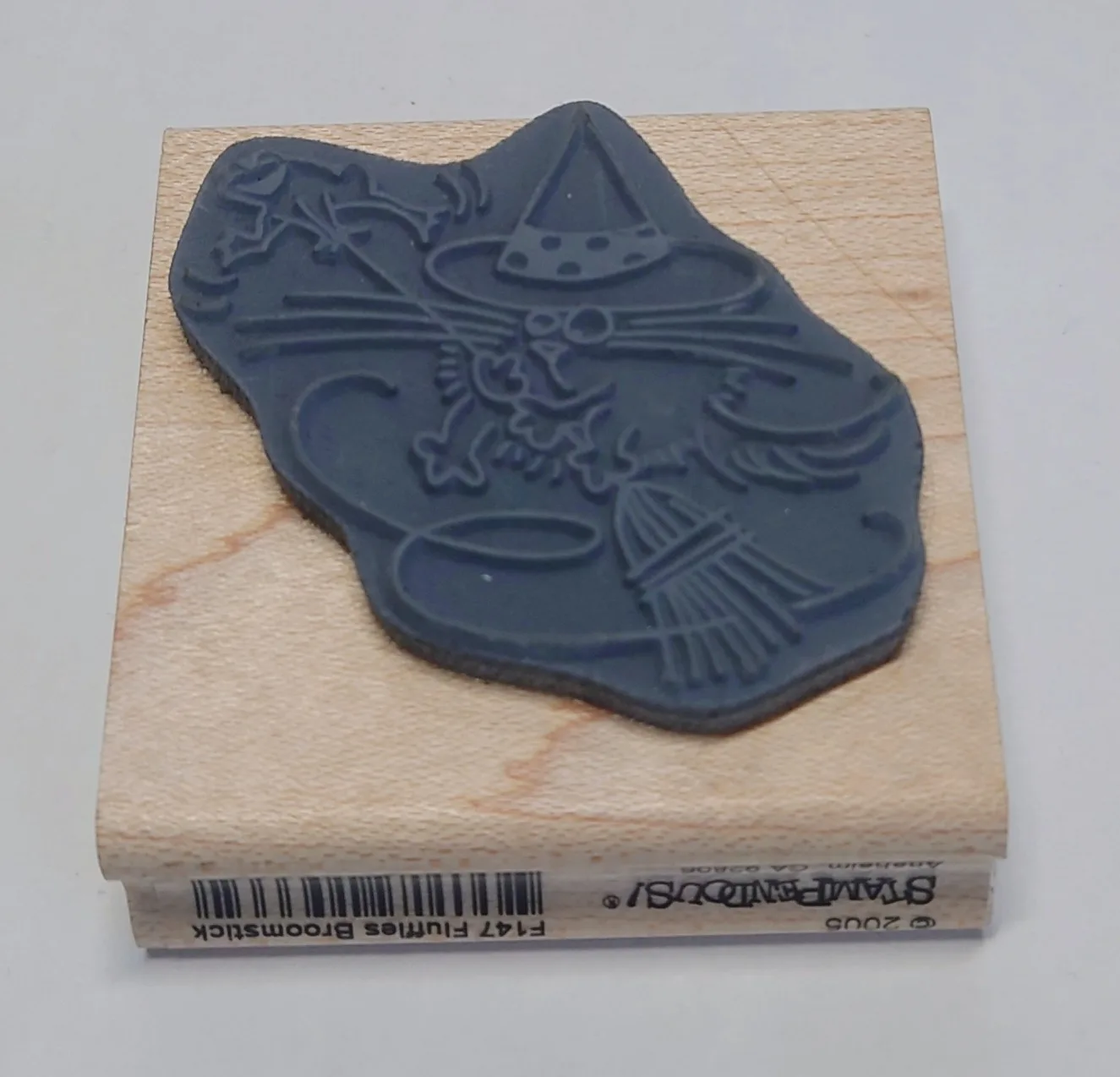 Halloween Cat and Frog Rubber Stamp image indicator(3)