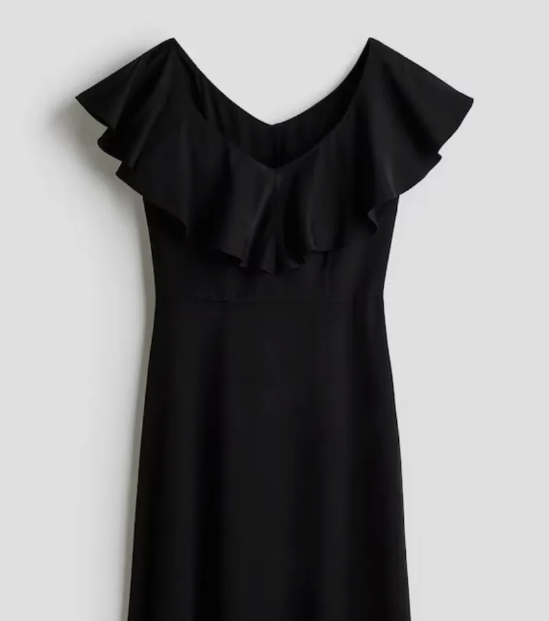 Black Ruffle Dress thumbnail
