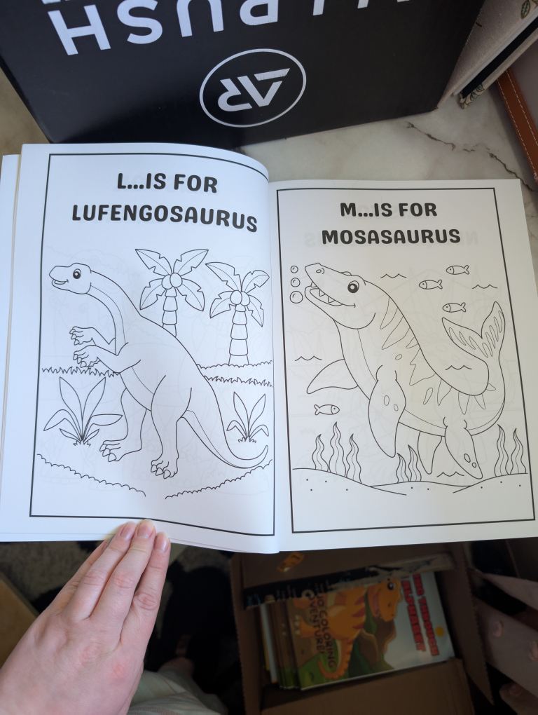 Roaring Through the Alphabet Dino Coloring Book (104 pages) - photo 2