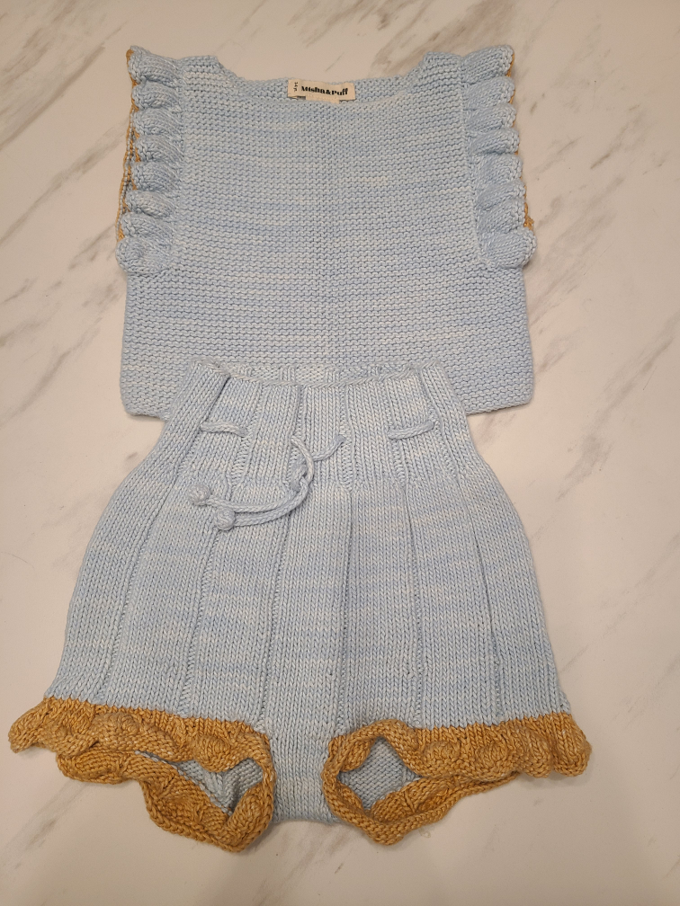 Misha & Puff Knit Set - Size 3-4