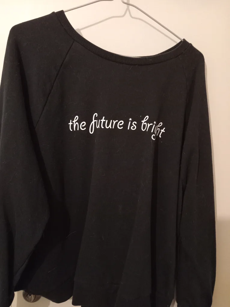 Black Sweatshirt - The Future is Bright thumbnail