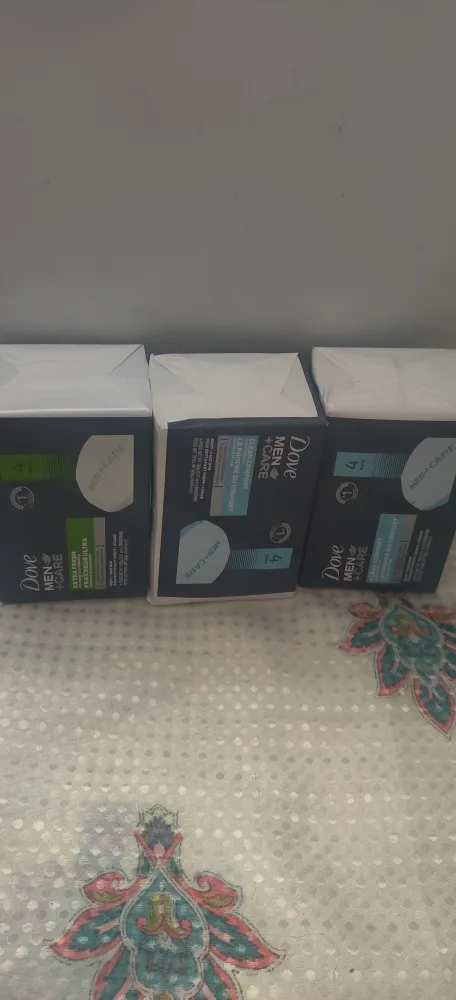 Dove Men+Care Soap 4-Bar Pack x 3 - New thumbnail