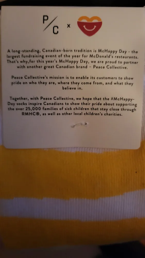 🧡Peace Collective McHappy Day Socks - New image indicator(2)