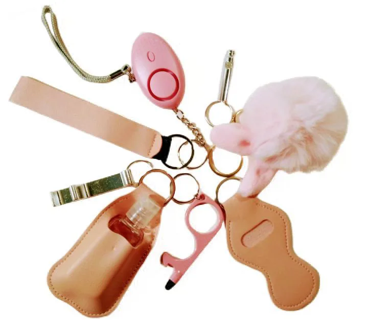 Pink Safety Keychain Set thumbnail
