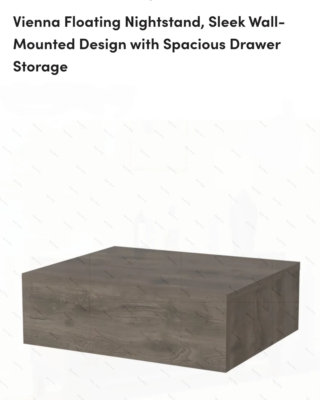 Vienna Floating Nightstand - Wall Mounted thumbnail