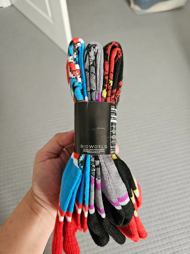 Marvel 3-pack socks image indicator(4)