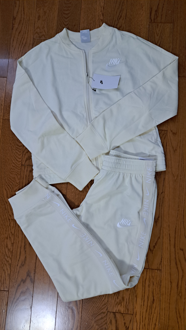 Nike Sportswear Tracksuit - Size Kid's XL - Pale Yellow