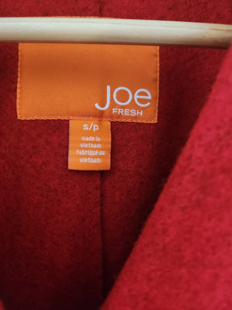 Joe Fresh Red Wool Blend Blazer - Size S image indicator(2)