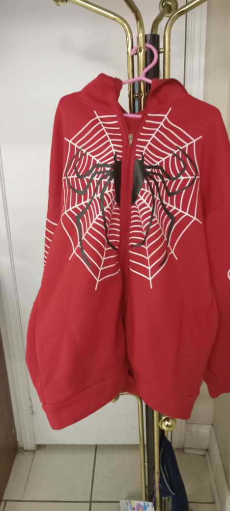 Red Spider-Man Zip-Up Hoodie