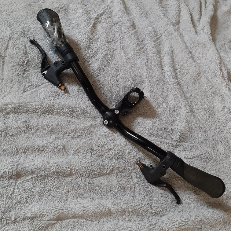 Black Bicycle Handlebar