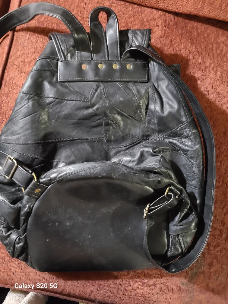 Pleather Backpack - Black image indicator(2)
