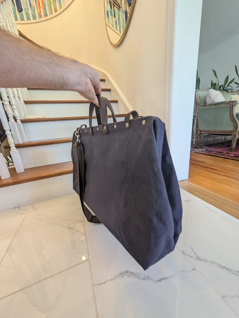 Line of Trade Navy Canvas Weekender duffle bag image indicator(3)