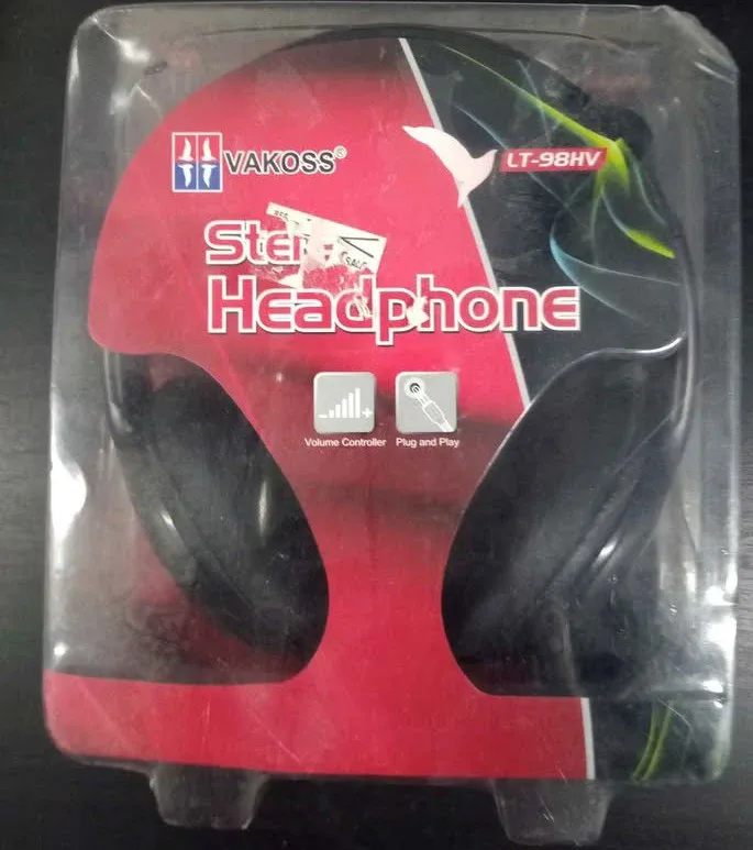 🧡 VAKOSS Stereo Headphone LT-98HV - New in Box! thumbnail