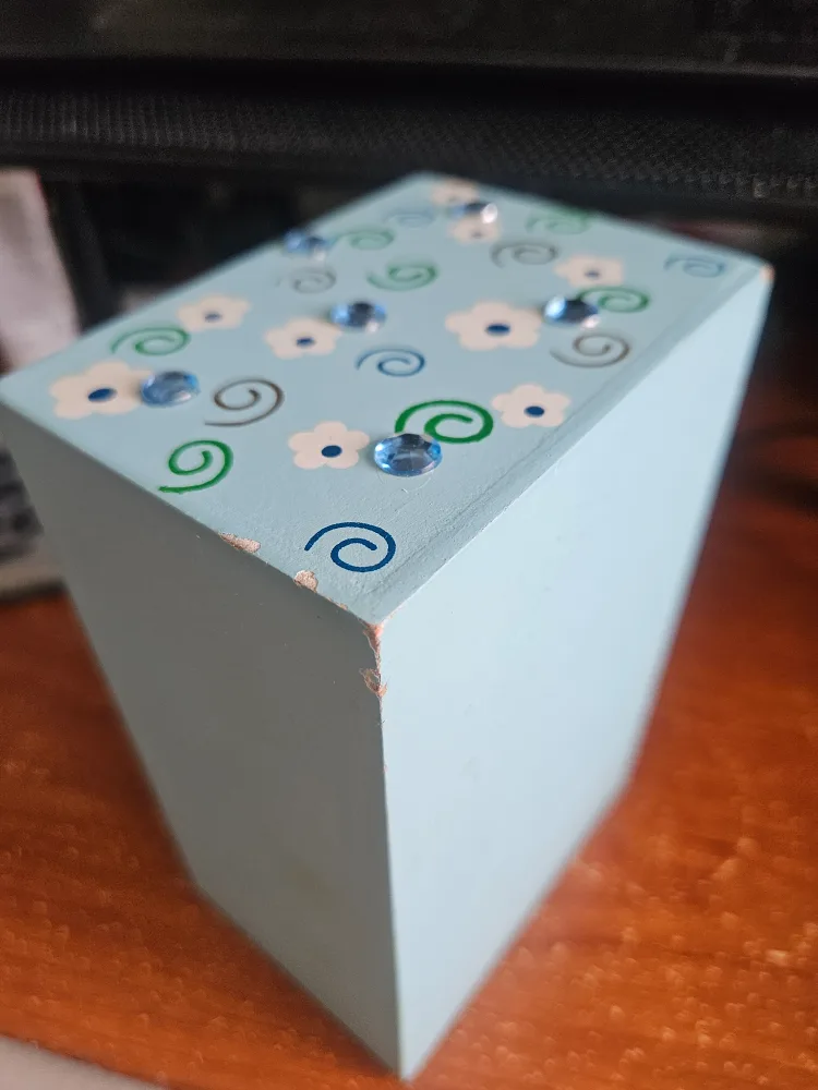 Cute Blue Wooden Mini Drawer Set image indicator(5)