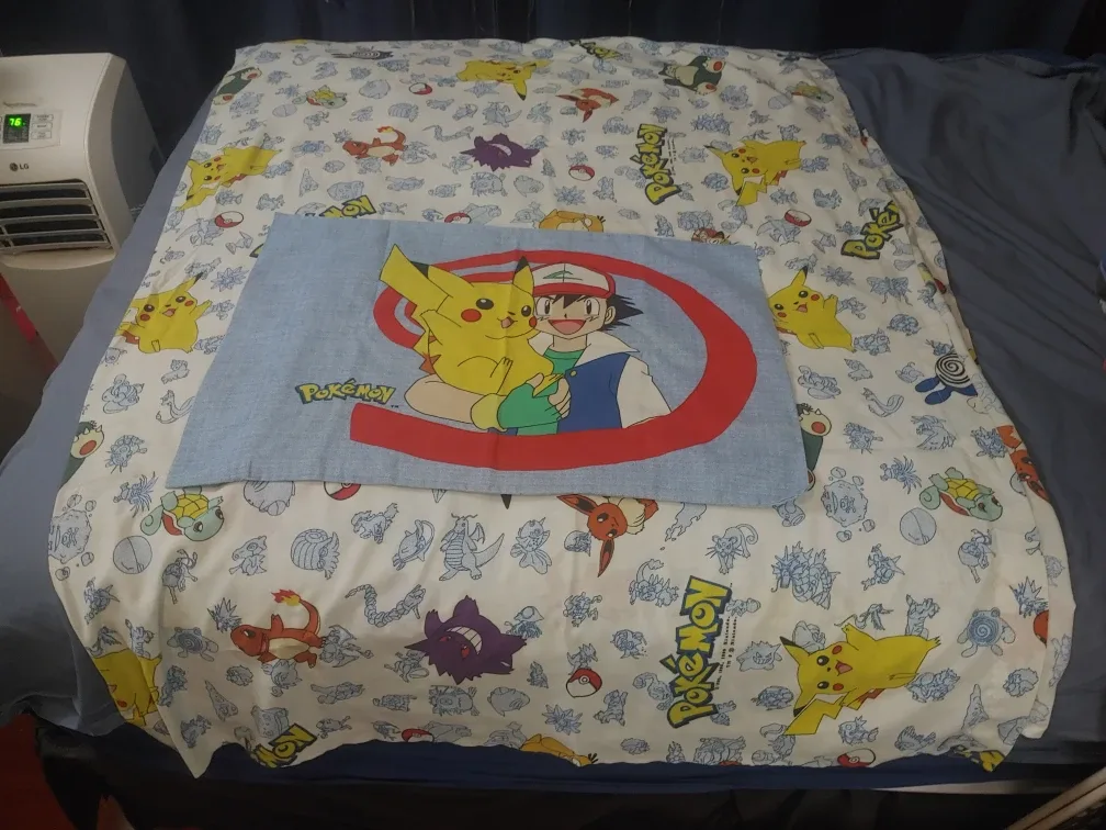 Vintage Pokemon Twin Size Top Sheet and Pillow Case thumbnail