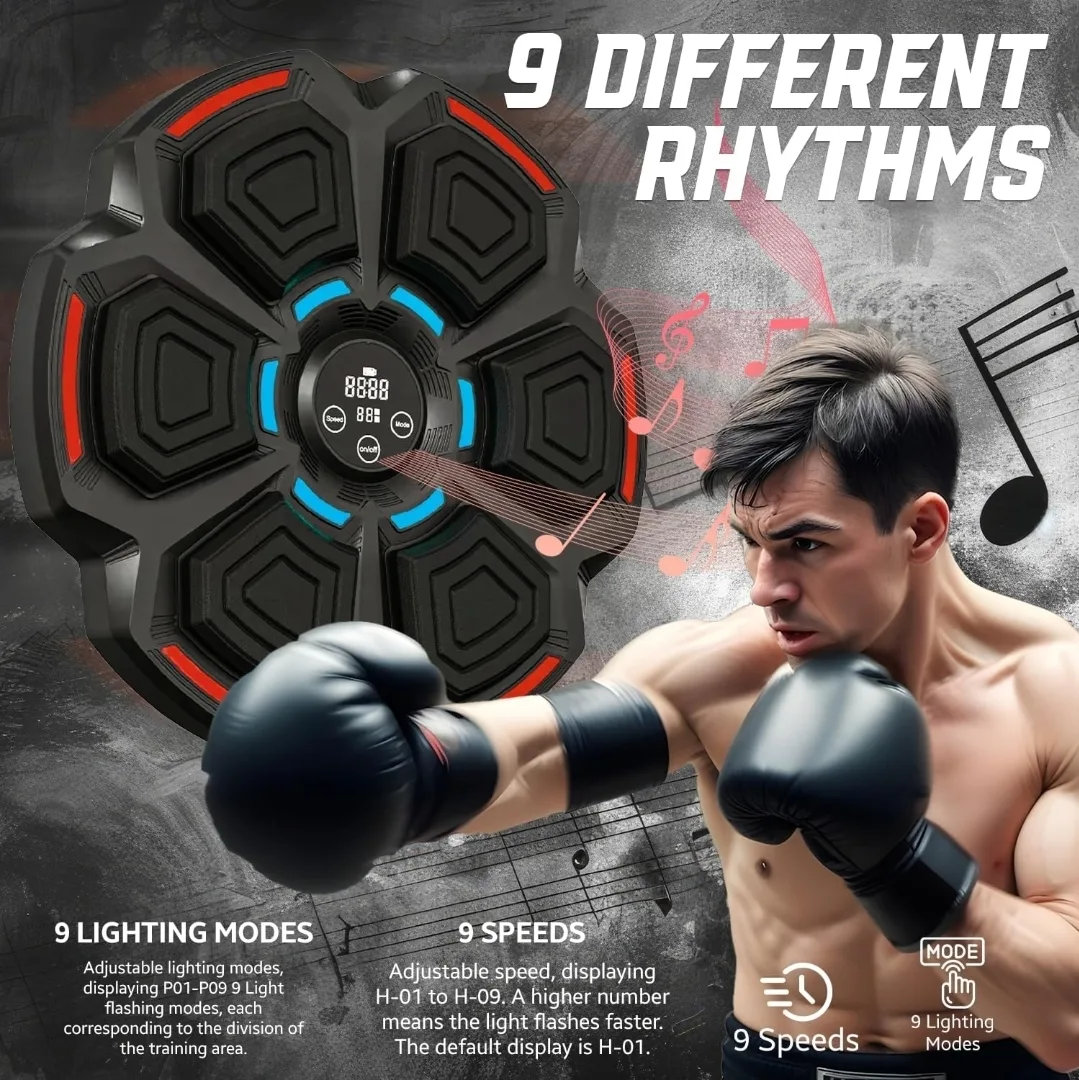 Smart Music Boxing Machine – Fun, Fitness & Music in One! image indicator(9)