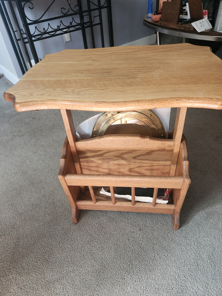 Oak Magazine Table