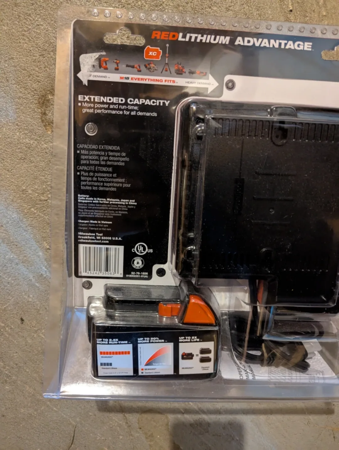 New Milwaukee M18 Battery Charger & 5.0 Battery image indicator(7)