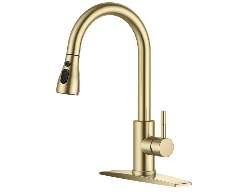 Brand New Gold Kitchen Pull Out Faucet For Sale thumbnail