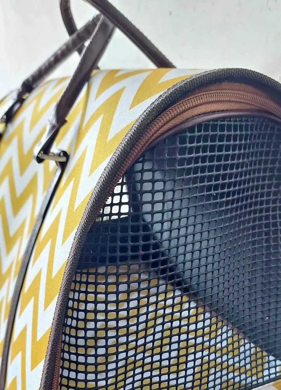 Cute Pet Carrier - Yellow & White thumbnail