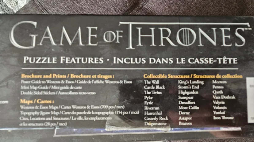 Game of Thrones 4D Puzzle Westeros & Essos $72 on Amazon image indicator(9)