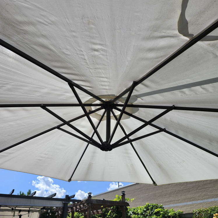 Patio Umbrella white color 11 feet - photo 3