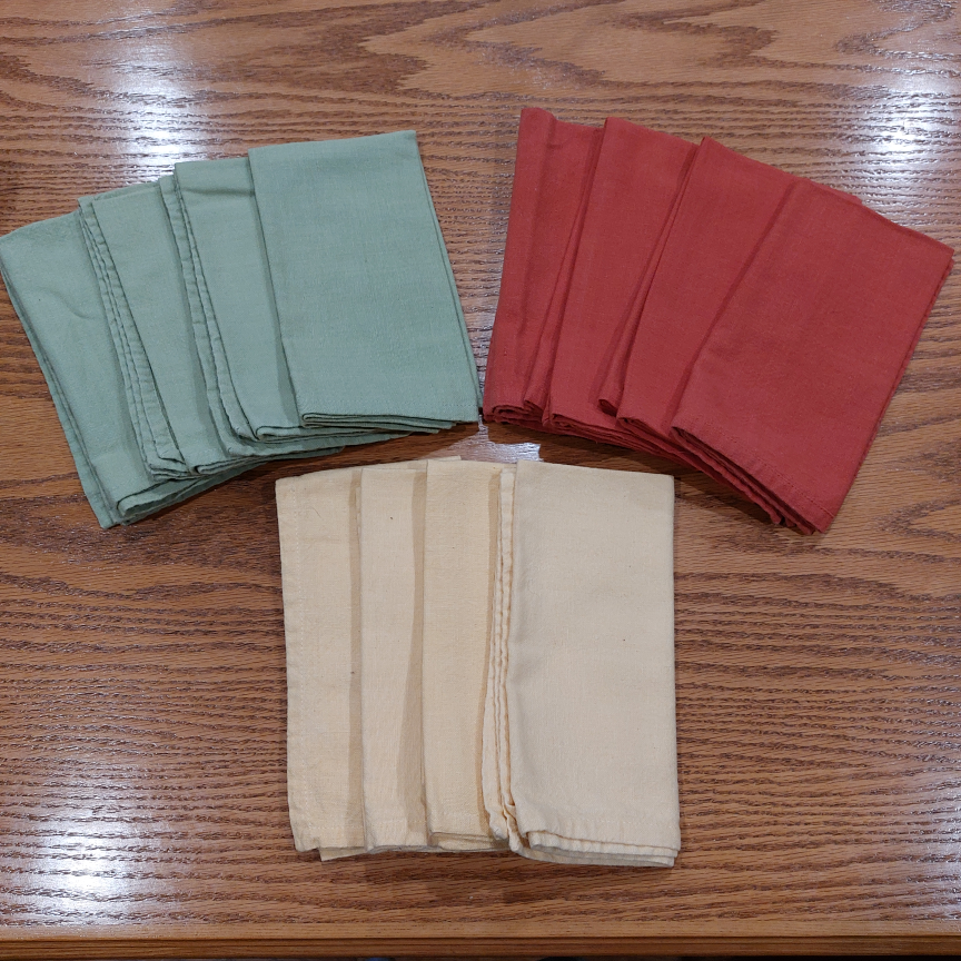 12 New Cotton Table Napkins