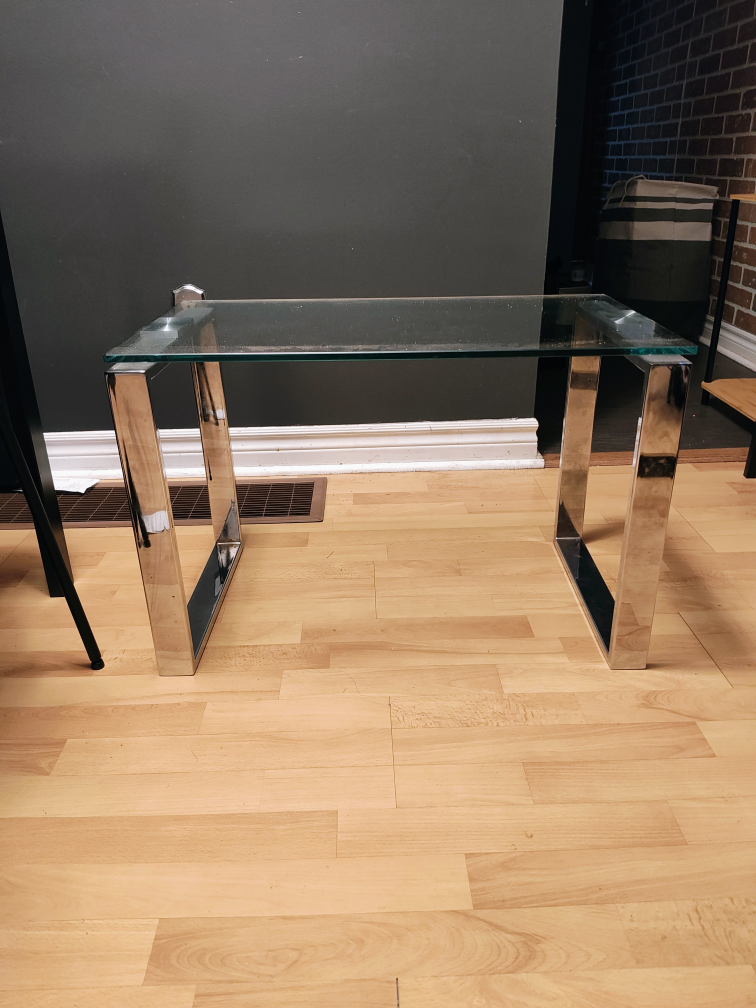 Glass and Chrome Coffee Table - photo 2