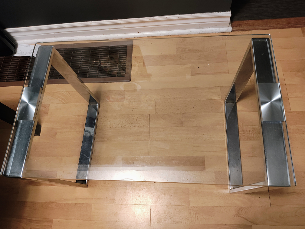 Glass and Chrome Coffee Table - photo 3