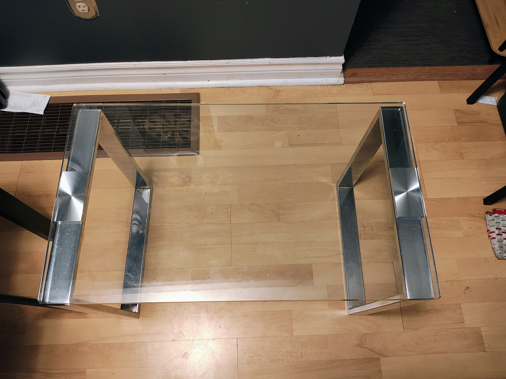 Glass and Chrome Coffee Table - photo 4