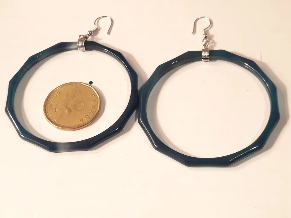 dark blue jade hoops Jewellery image indicator(4)