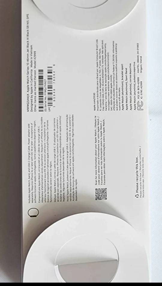 Apple Watch Series 10 46 mm jet black brand new image indicator(2)