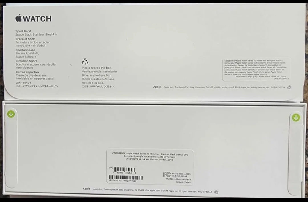 Apple Watch Series 10 46 mm jet black brand new image indicator(3)