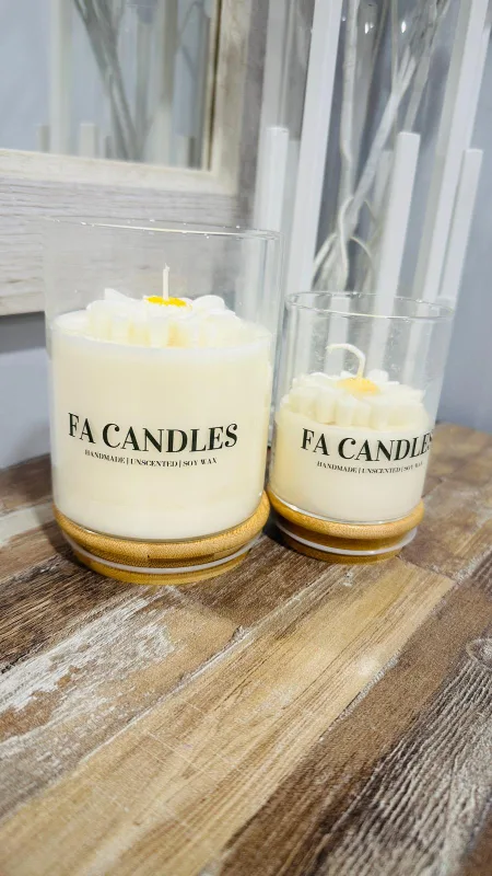 FA Candles Handmade Unscented Soy Wax Candle image indicator(4)
