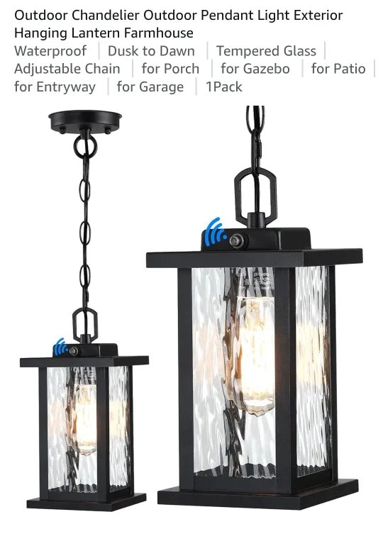 Outdoor Pendant Light Exterior Hanging Lantern thumbnail