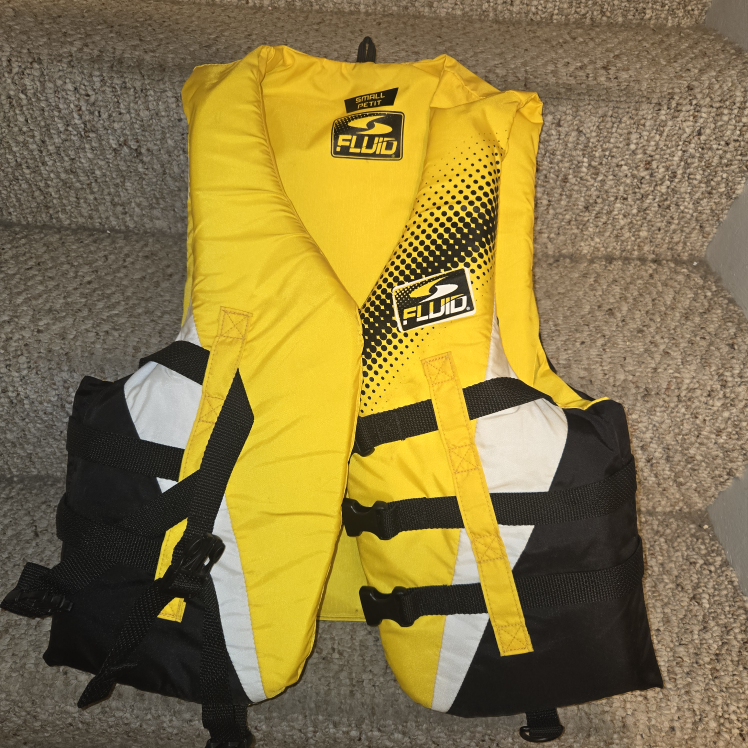 🧡 Fluid Small/Petit Life Jacket - Yellow/Black