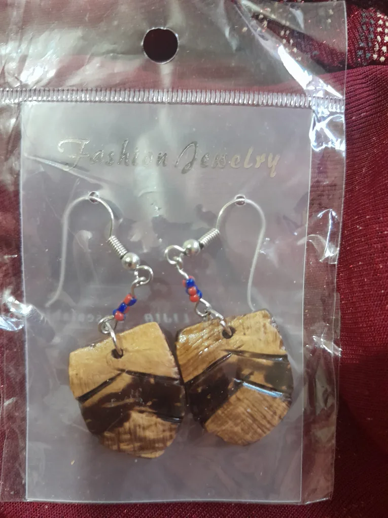 Fashion Jewelry Wood Earrings - New thumbnail