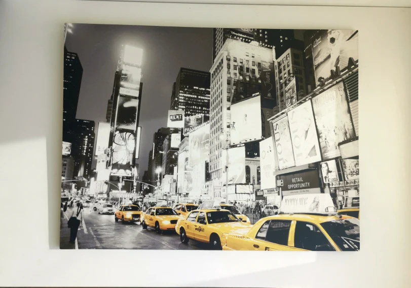 yellow cabs-canvas wall art - photo 2