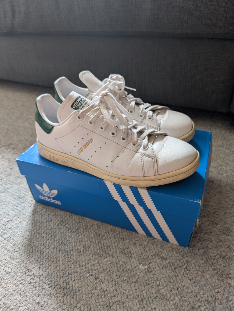 Adidas Stan Smith - White/Green - Size 9 - photo 2