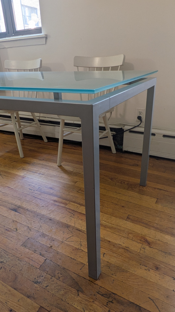 Tempered glass dining table - photo 2