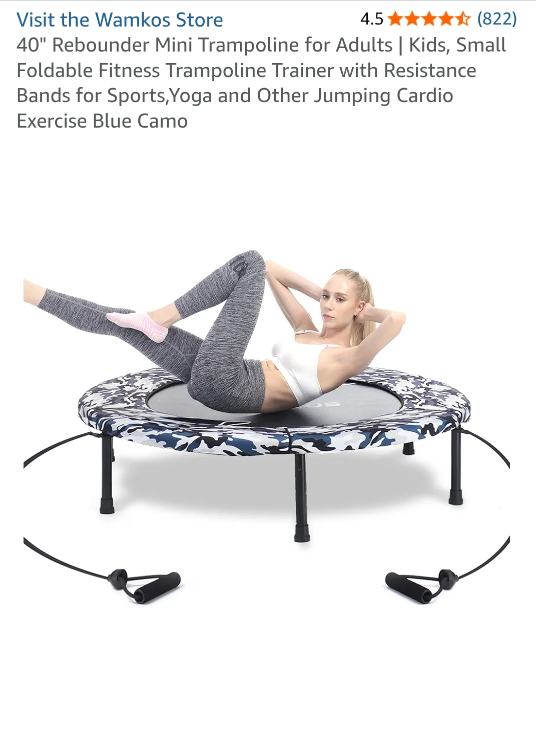 Wamkos 40" Fitness Trampoline - New, unopened and sealed!