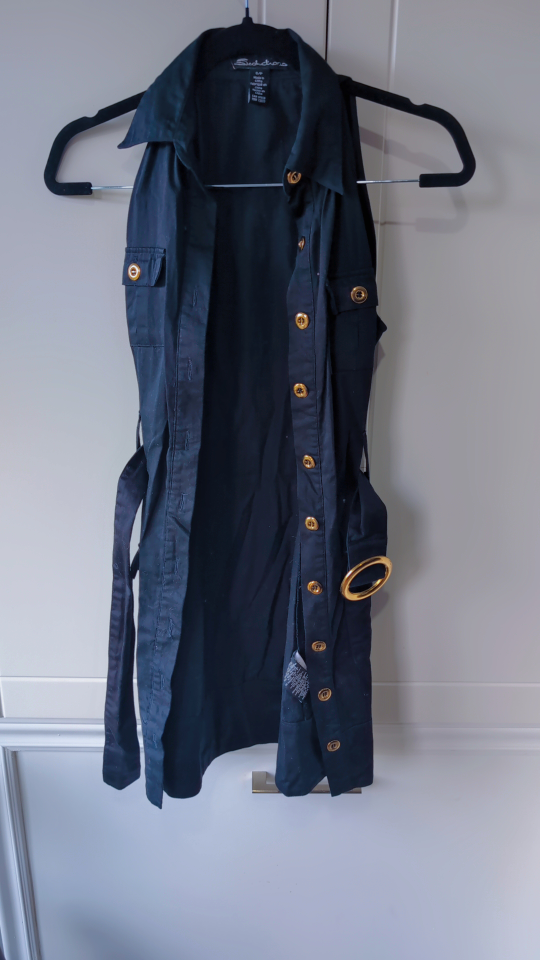 Black Rivet Dress - Black, Size S - photo 3