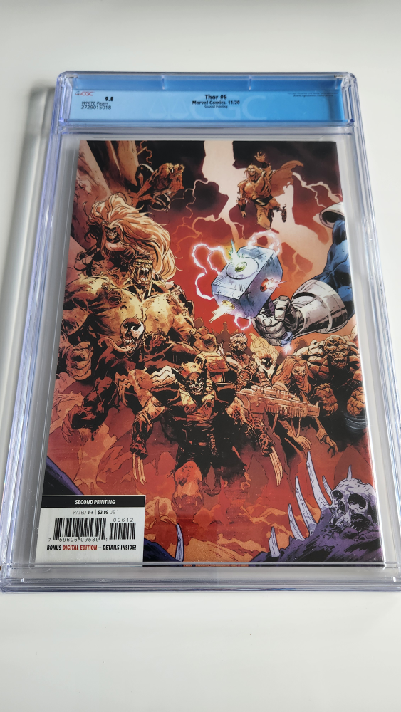 CGC 9.8 Thor #6, Vol 6 2nd Print, Wraparound Cover - photo 2