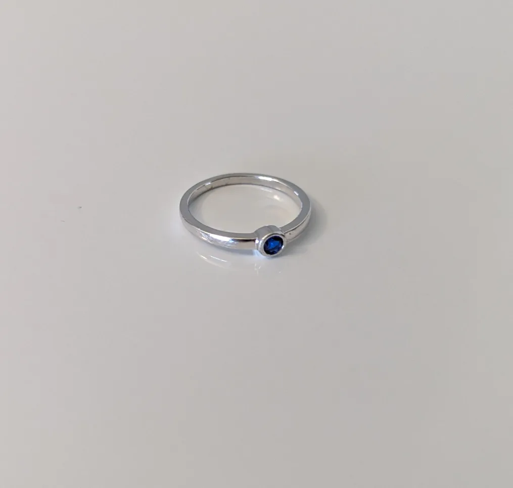 💍 925 Sterling Silver Cubic Zirconia Bezel Ring image indicator(2)
