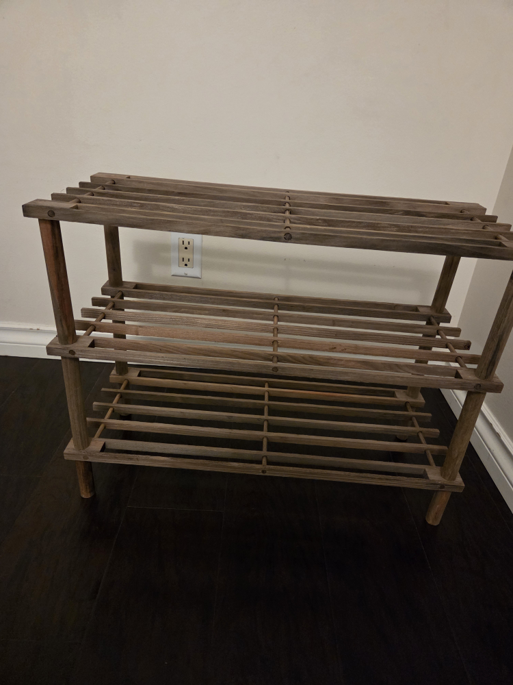 Wooden Shoe Rack