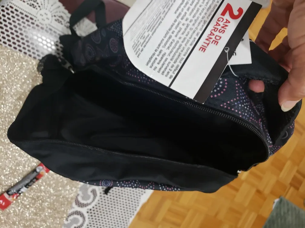 Athletic Works Black & Pink Backpack with bonus gift image indicator(7)